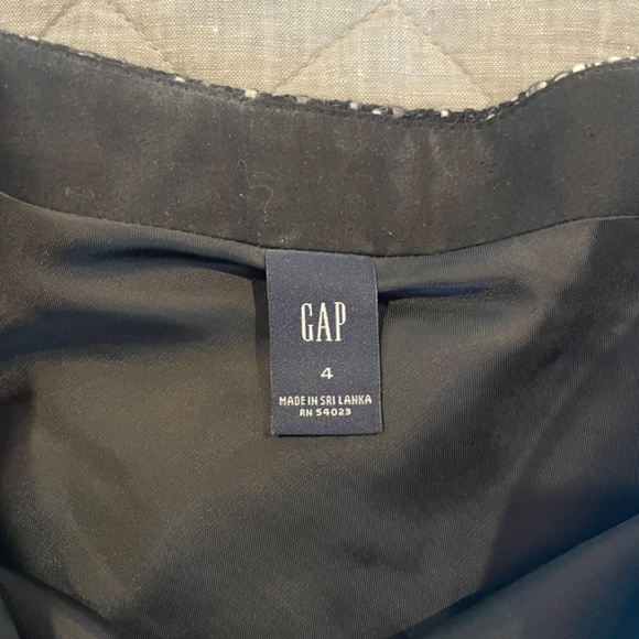 Gap Wool Blend Tweed Flared Skirt with Velvet Trim and Lined - Size 4 - Picture 2 of 10